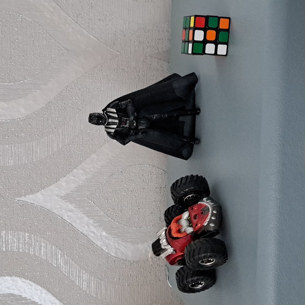 Grab bag toys includes 4 inch figures and 1 inch rubrics cube.